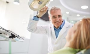consulting a dentist
